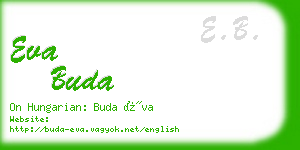 eva buda business card